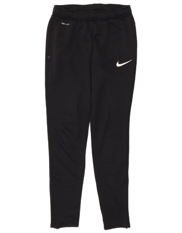 Męskie spodnie dresowe Nike Dri Fit, małe, czarne, poliestrowe