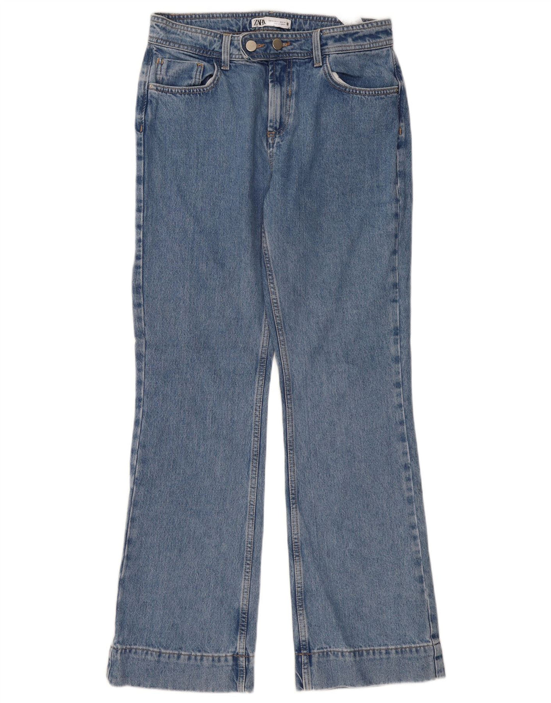 Damskie jeansy Bootcut Zara EU 38 Small W28 L32 Niebieskie