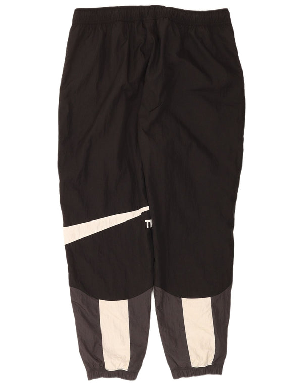 Męskie spodnie dresowe Nike Graphic Joggers 2XL Czarny nylon z blokami kolorów