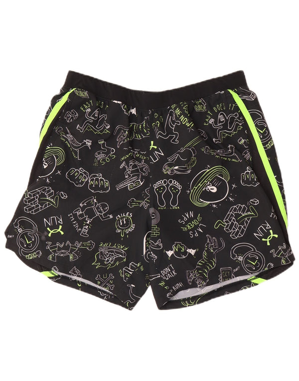 Męskie spodenki sportowe Under Armour Heat Gear z abstrakcyjnym wzorem graficznym XL, czarne