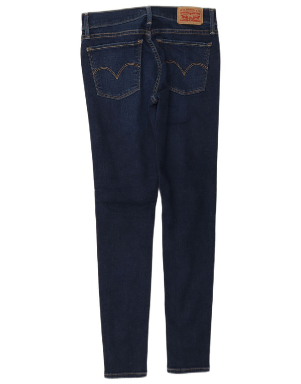 Damskie jeansy Levi's 710 Super Skinny W25 L28 Granatowa bawełna