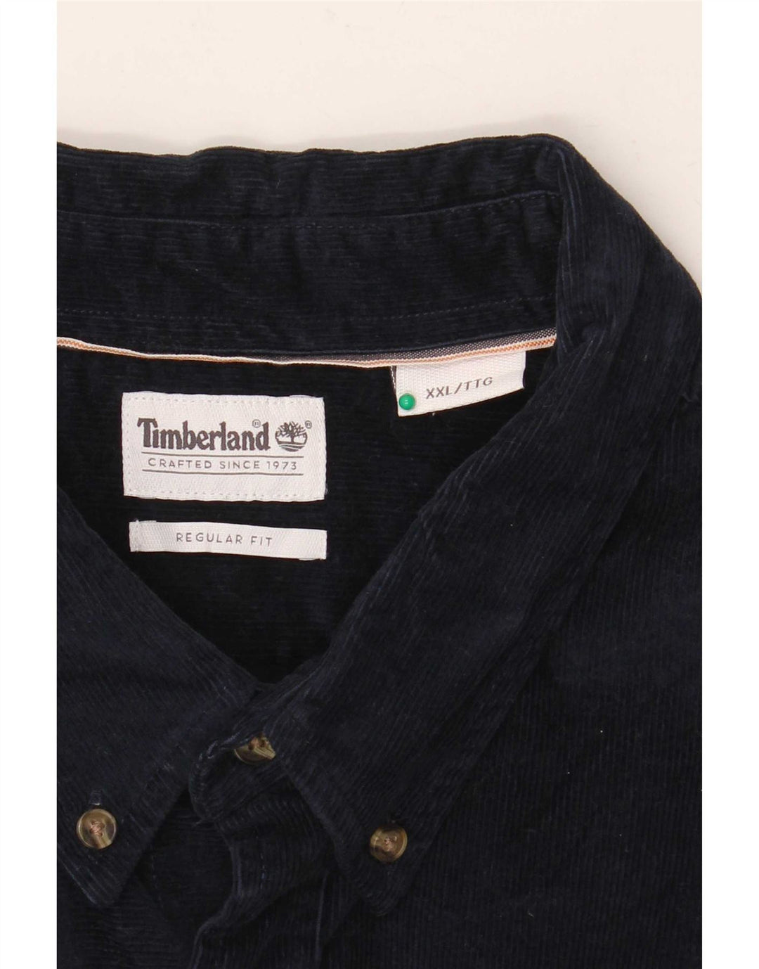 Koszula męska Timberland o regularnym kroju, sztruksowa, 2XL, granatowa