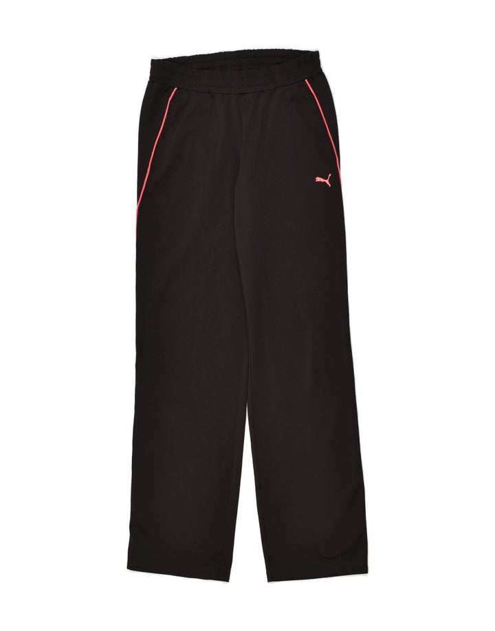 PUMA Girls Tracksuit Trousers 13-14 Years XL Black Polyester | Vintage Puma | Thrift | Second-Hand Puma | Used Clothing | Messina Hembry 