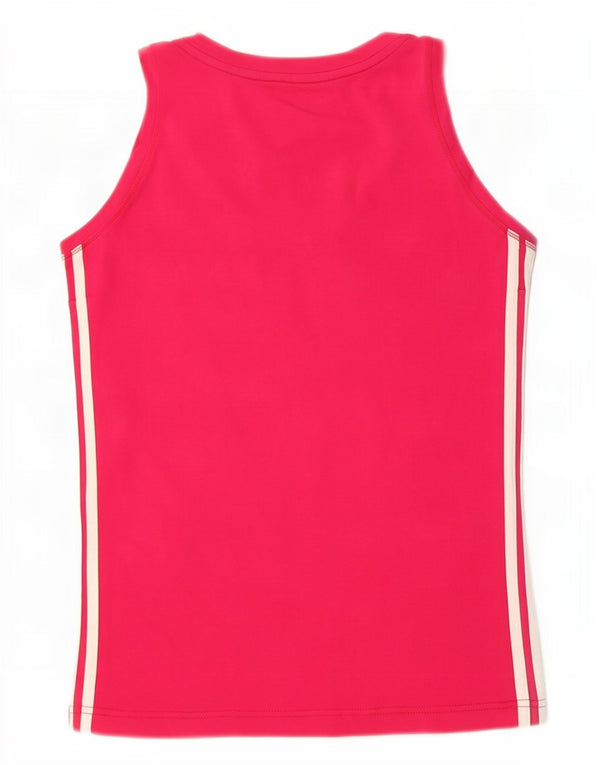 Adidas Damska Kamizelka Climalite Top UK 8/10 Mała Różowa Bawełna