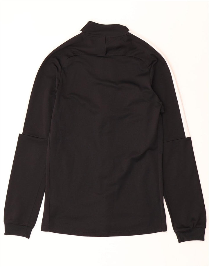 Męska kurtka dresowa Nike, mała, czarna, z blokami kolorów, poliestrowa, sportowa