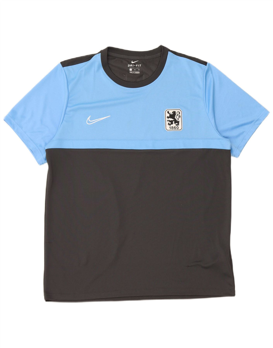 Męski T-shirt Nike Munchen Graphic Top XL Szary poliester z blokami kolorów