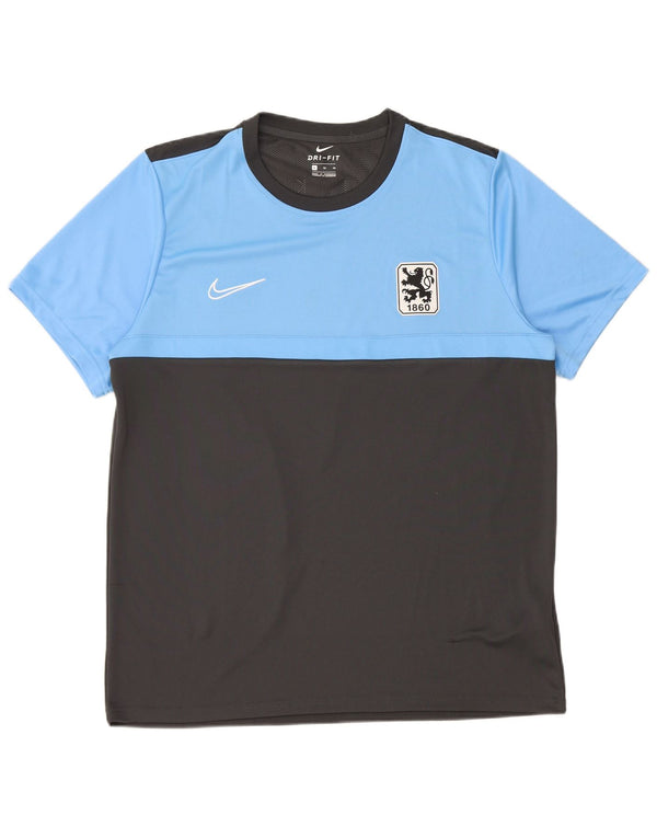 Męski T-shirt Nike Munchen Graphic Top XL Szary poliester z blokami kolorów