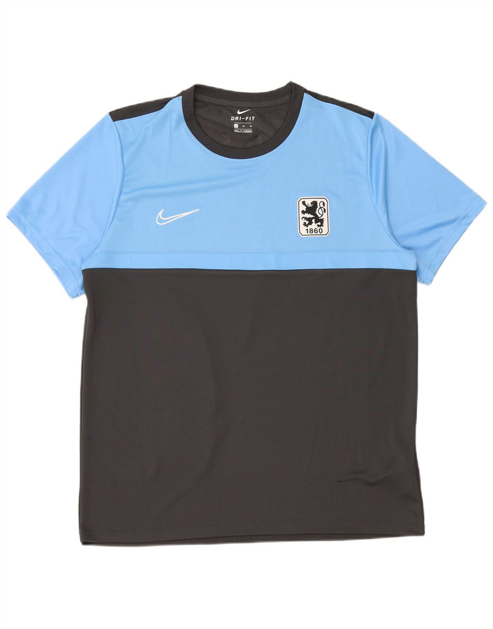 Męski T-shirt Nike Munchen Graphic Top XL Szary poliester z blokami kolorów