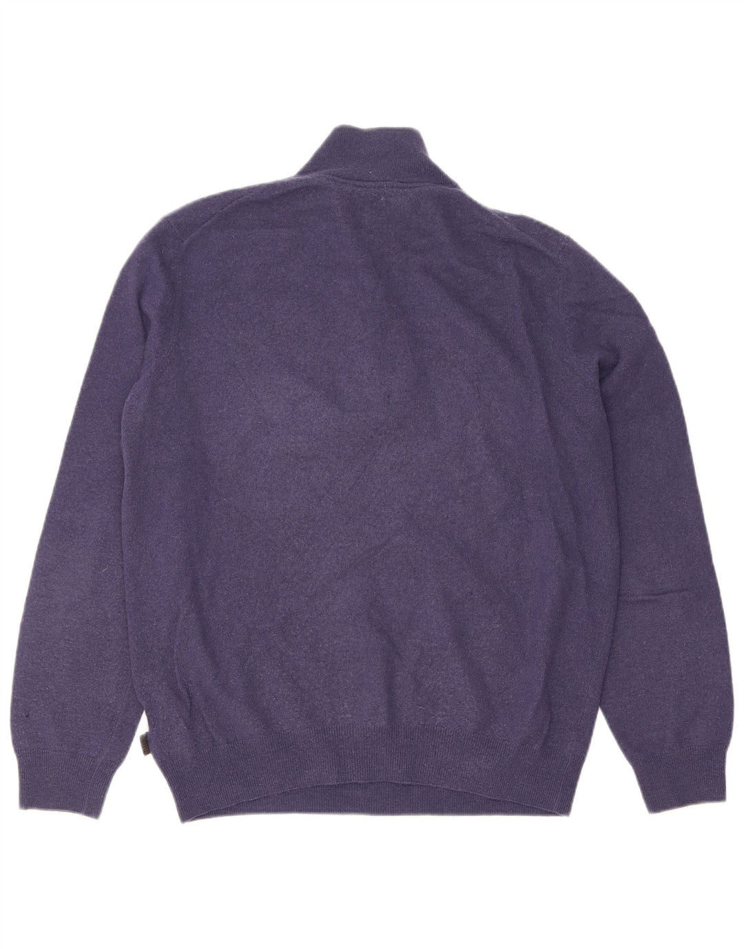 Męski sweter z zamkiem błyskawicznym Hugo Boss, duży, granatowy, z dziewiczej wełny