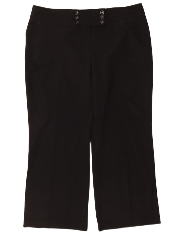 Spodnie damskie Marks & Spencer o luźnym kroju UK 18 XL W38 L28 Czarne