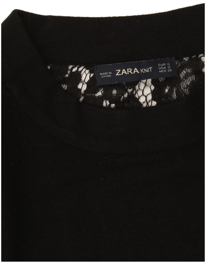 Damska bluzka oversize z długim rękawem Zara UK 10 Small Black