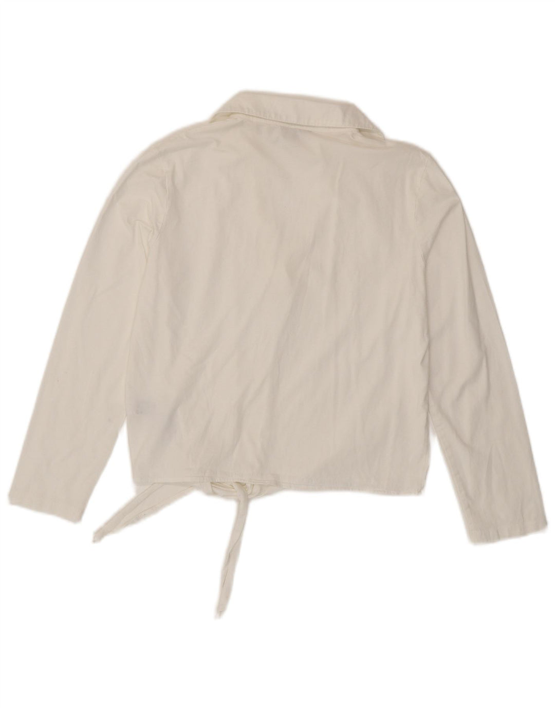 MASSIMO DUTTI Damska bluza koszulowa pulowerowa UK 6 XS, biała bawełna