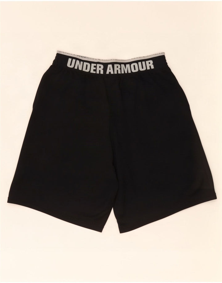 Męskie spodenki sportowe Under Armour o luźnym kroju z grafiką, w kolorze średniej czerni