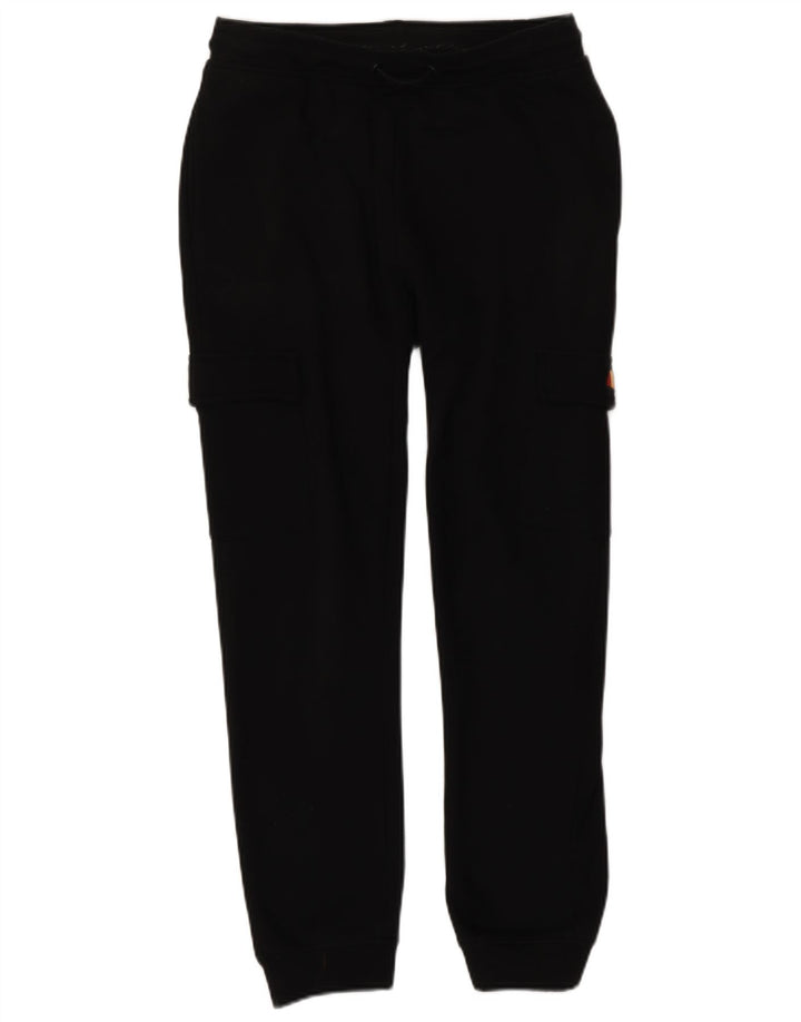ELLESSE Boys Cargo Tracksuit Trousers Joggers 11-12 Years  Black