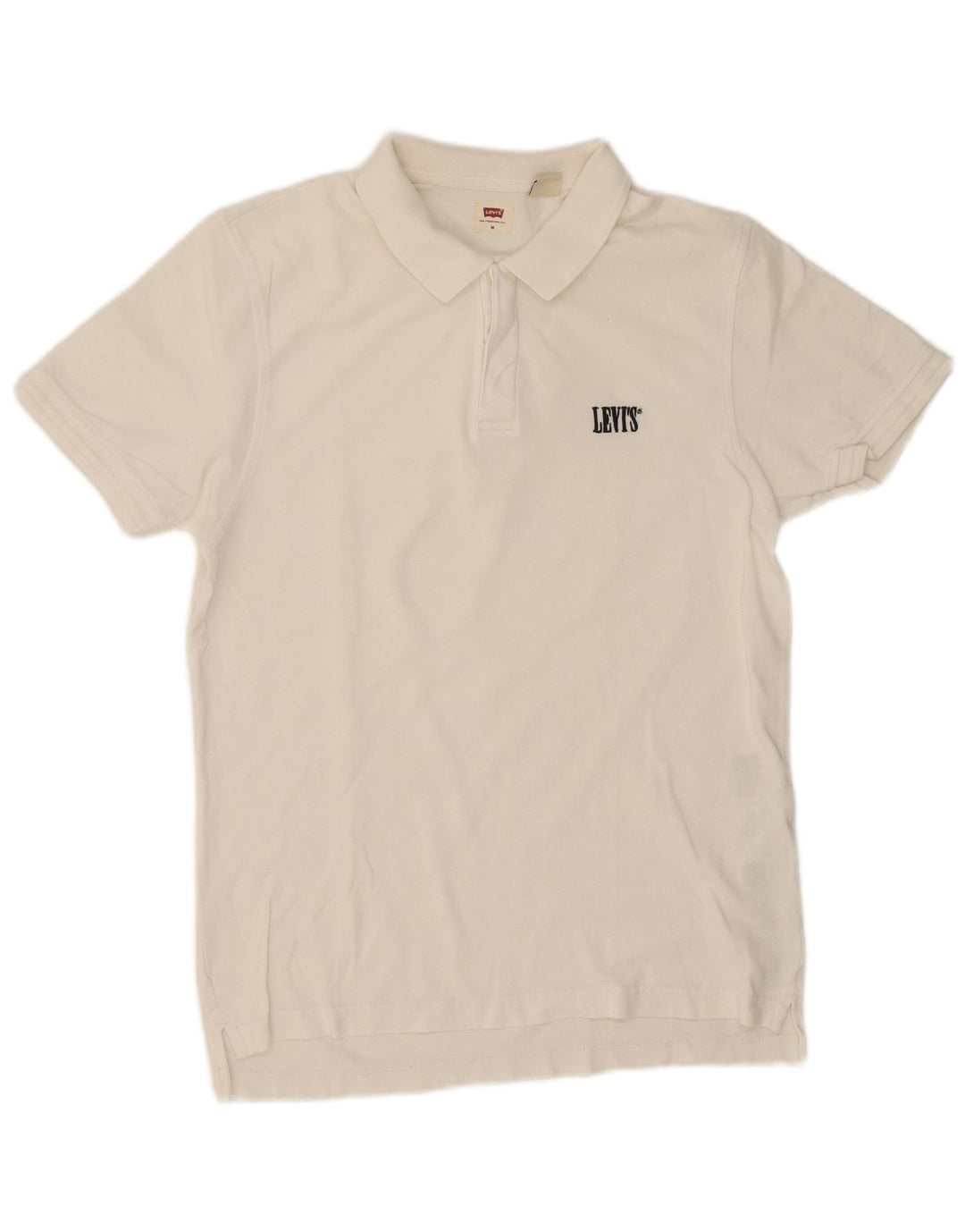 Męska koszulka polo Levi's, średnia biała bawełna