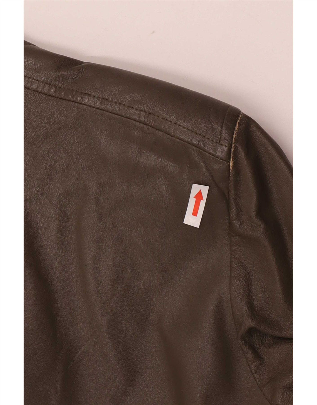 Vintage damska kurtka skórzana IT 48 XL Khaki