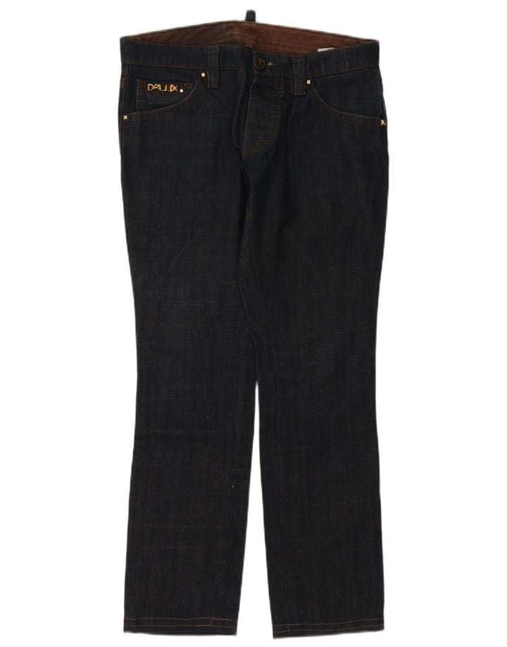 DSQUARED2 Damskie jeansy slim IT 48 XL W32 L31 Granatowa bawełna