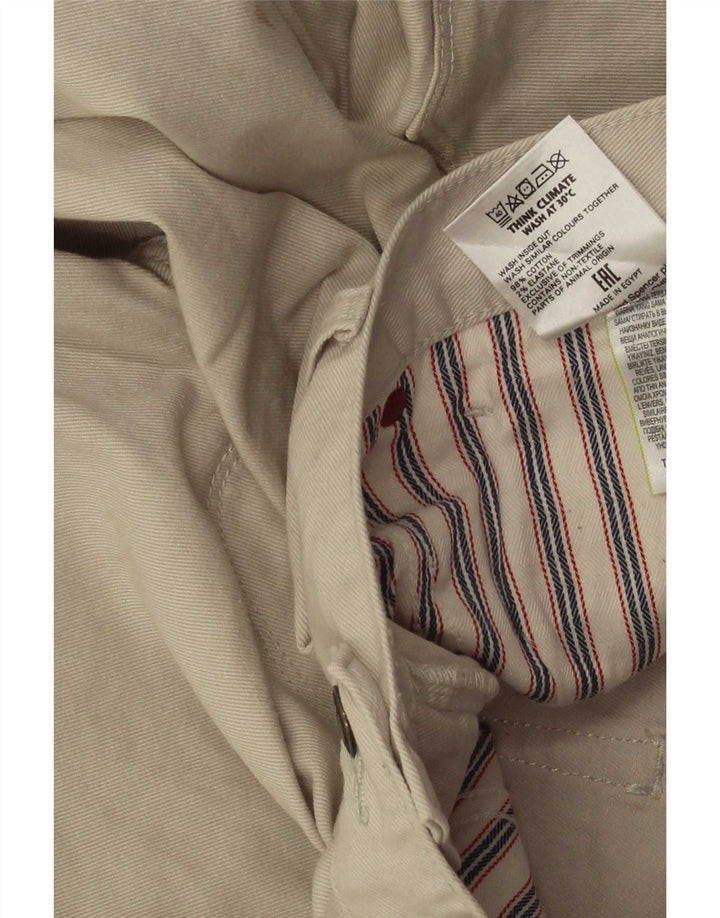 Męskie spodnie codzienne Marks & Spencer Bootcut W32 L29 Beżowa bawełna