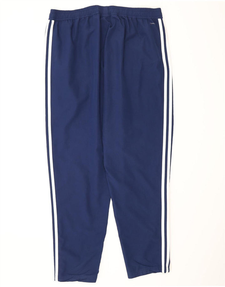 Męskie spodnie dresowe Adidas Climalite XL, granatowe, poliestrowe