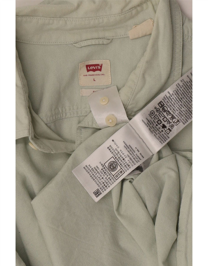 Koszula męska Levi's, duża, zielona, bawełniana