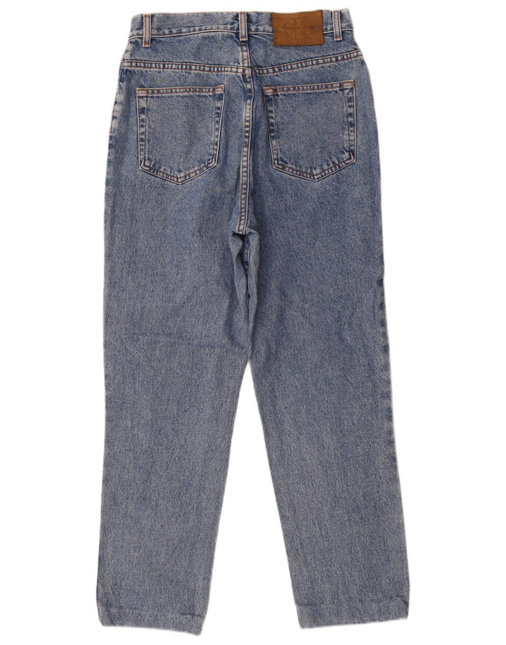 CALVIN KLEIN Damskie jeansy zwężane US 10 Large W28 L28 Niebieskie bawełniane