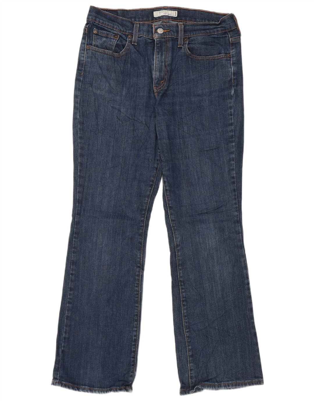 Damskie jeansy Levi's 515 Bootcut US 10 Large W32 L30 Niebieska bawełna