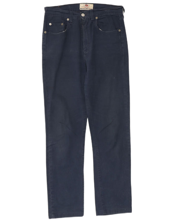 Damskie proste dżinsy LEVI'S W31 L27 Granatowa bawełna