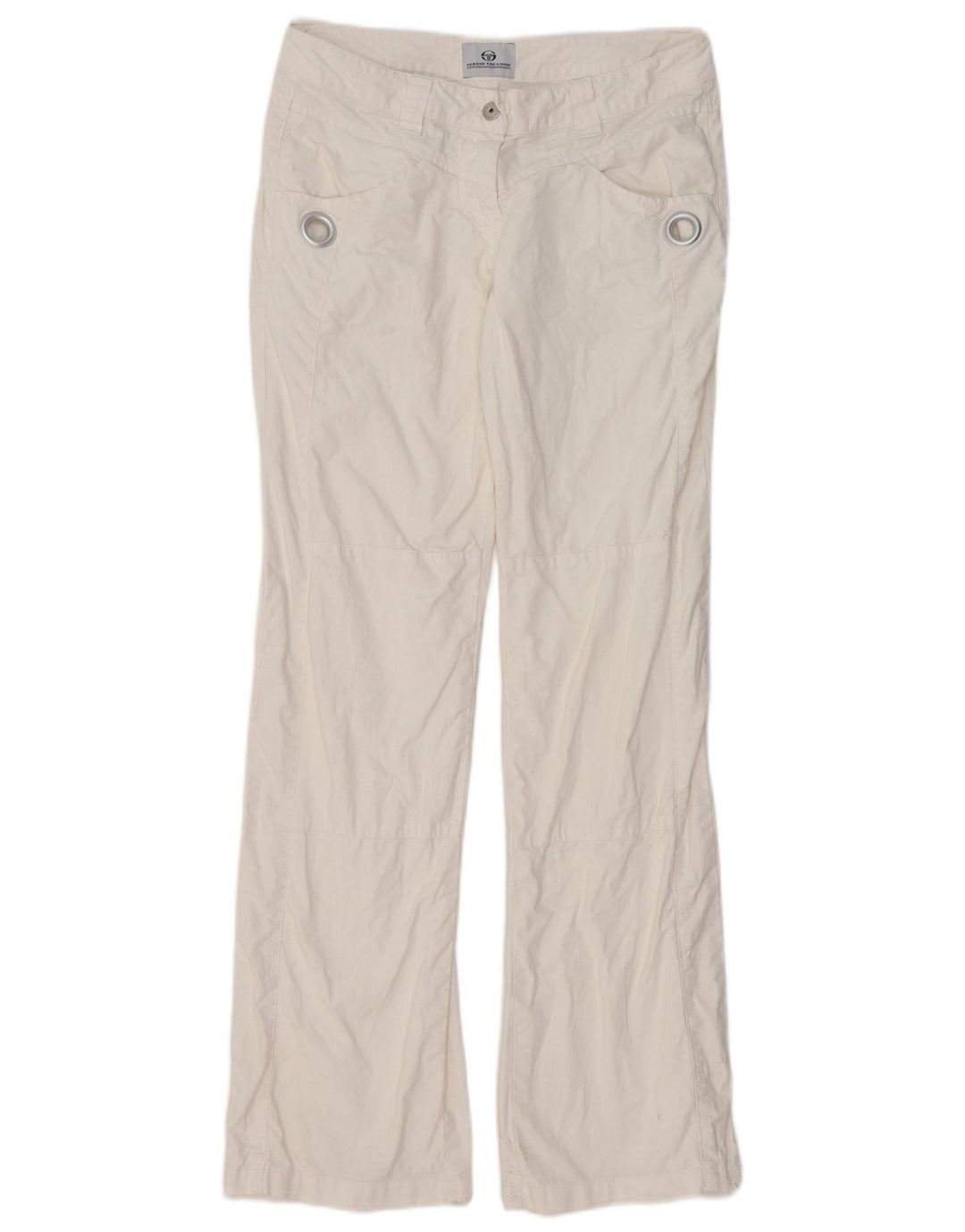 Spodnie damskie SERGIO TACCHINI Bootcut IT 42 Medium W32 L32 białe