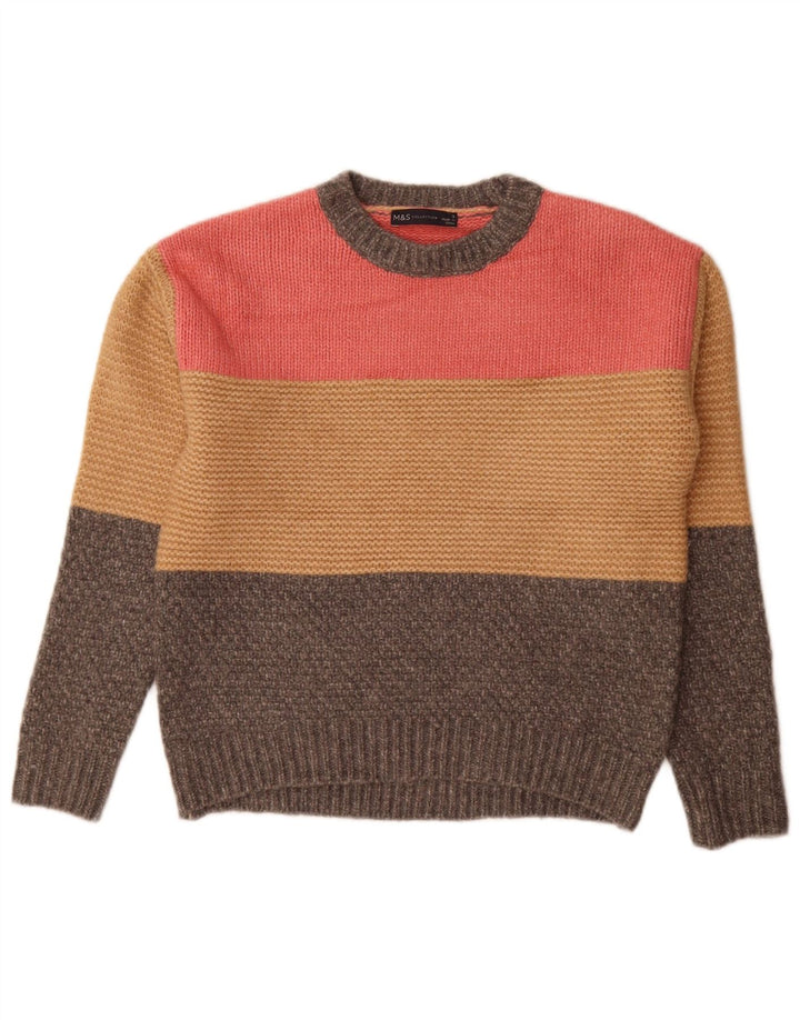 Sweter damski Marks & Spencer z okrągłym dekoltem, UK 10, mały, szary