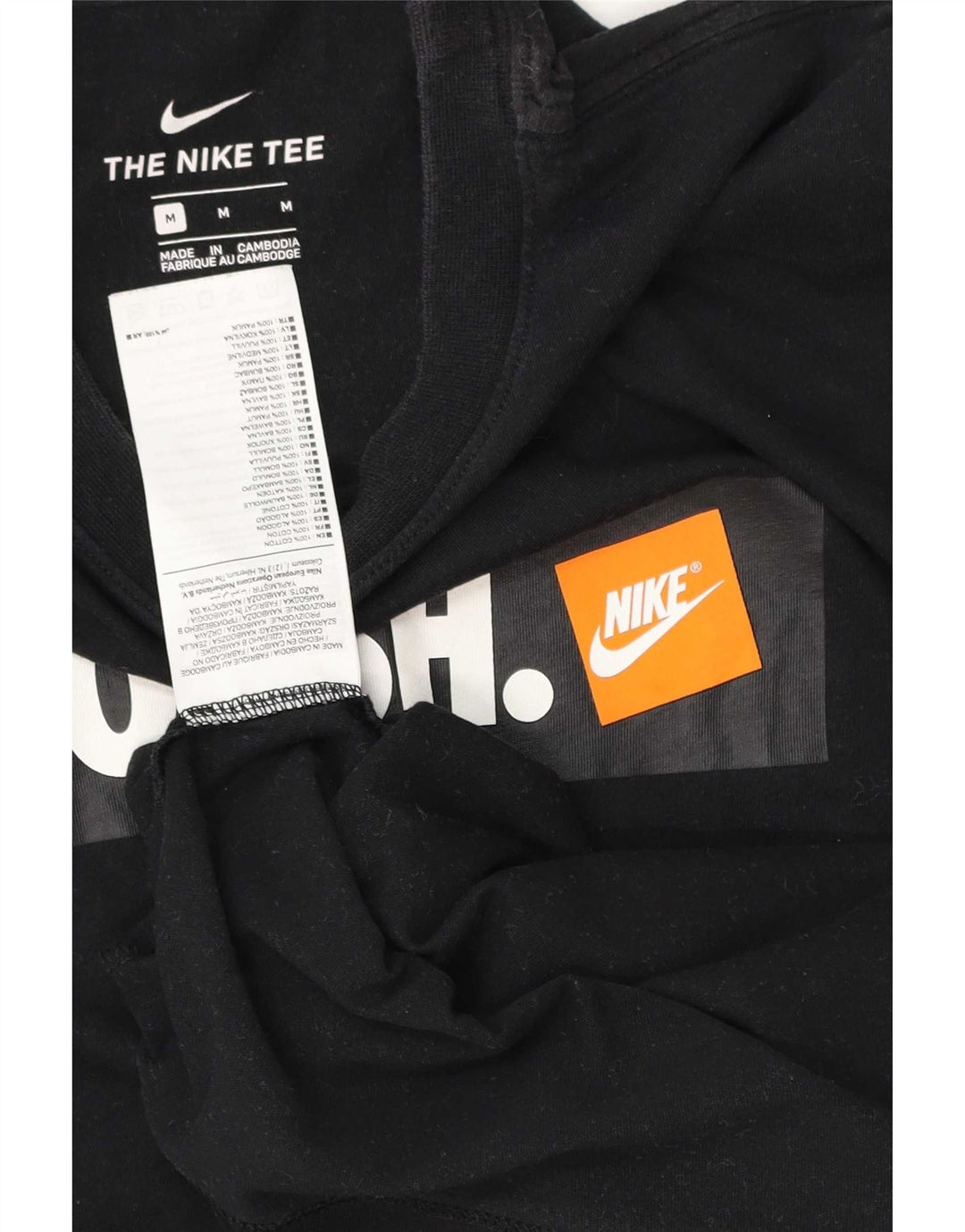 Męski T-shirt Nike Swoosh Graphic Top, średni czarny, bawełniany