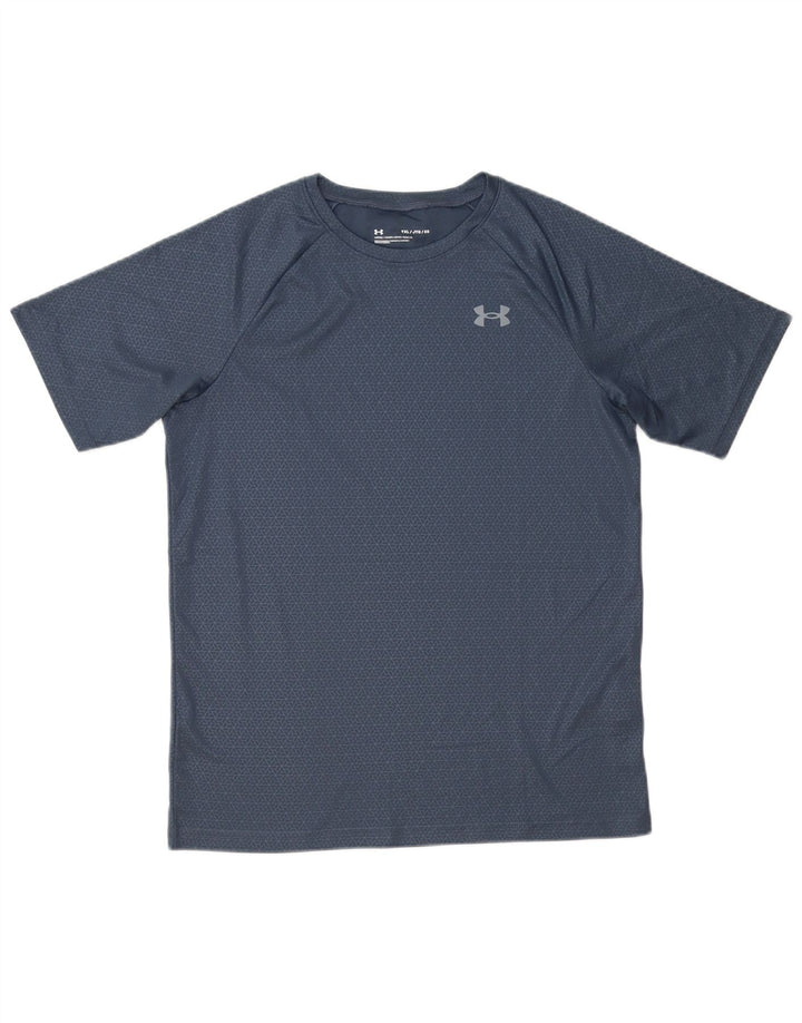 Koszulka chłopięca Under Armour 13-14 lat XL, szary, geometryczny poliester