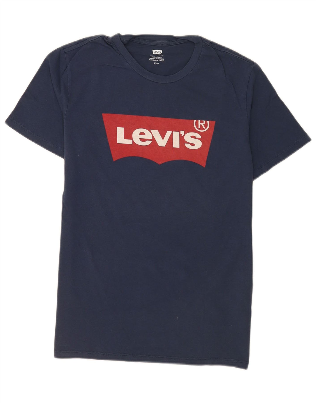 Męski T-shirt z grafiką Levi's, mały, granatowy, bawełniany