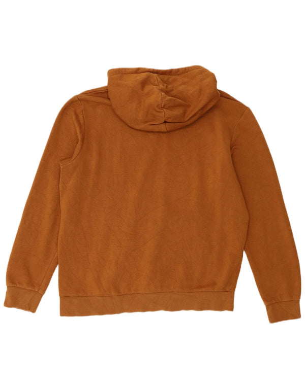 Męski sweter z kapturem i grafiką Jack & Jones XL, brązowa, bawełniana