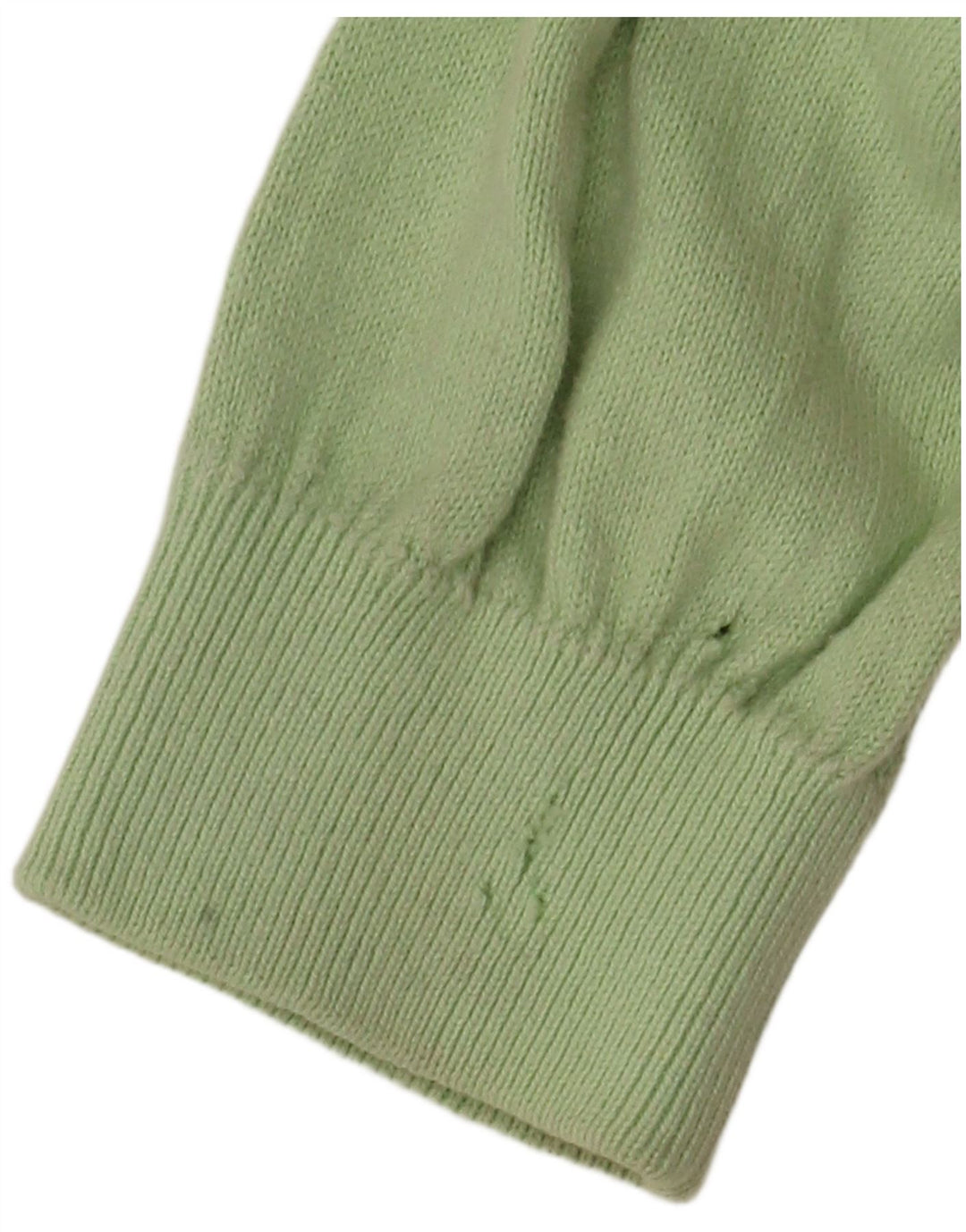 Damska koszulka polo BENETTON UK 16, duża, zielona, bawełniana w bloki kolorów