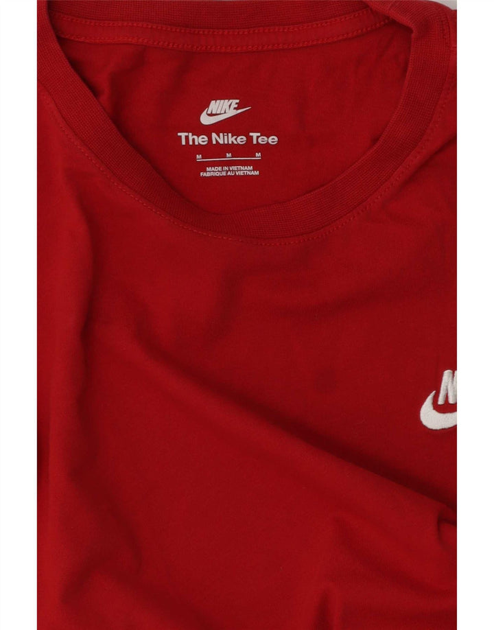 T-shirt męski Nike, bawełniany, średni czerwony