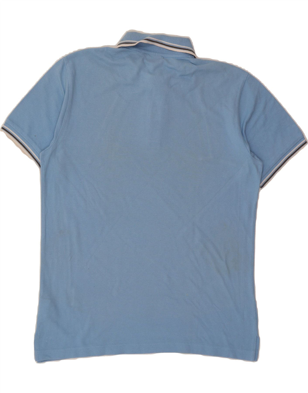 GEOX RESPIRA Mens Polo Shirt Large Blue Cotton Vintage Geox Respira and Second-Hand Geox Respira from Messina Hembry 