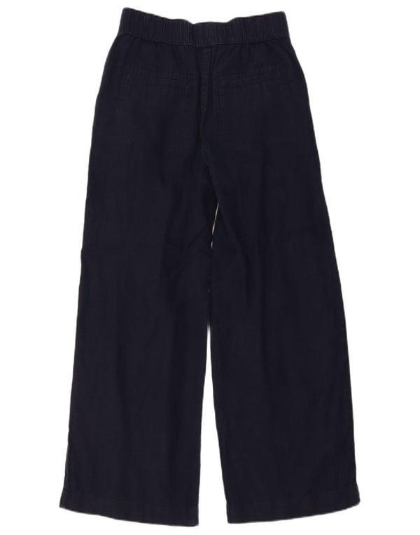 Spodnie Chino Marks & Spencer Damskie z wysokim stanem UK 8 Small W28 L26 Granatowe Czarne