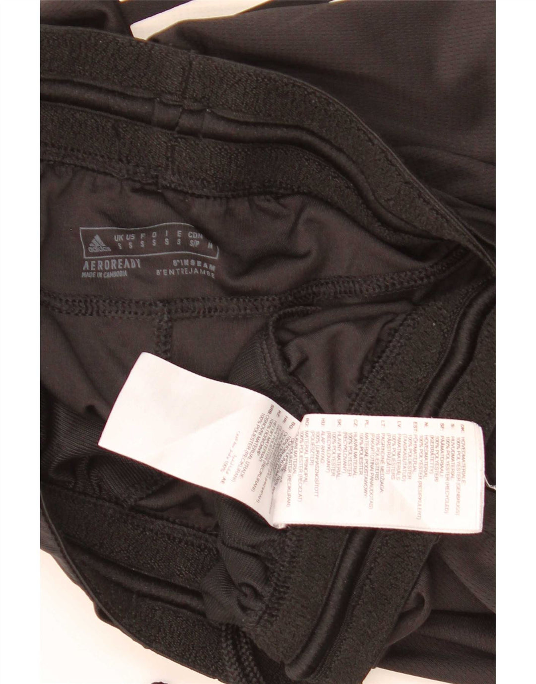 Męskie spodenki sportowe Adidas Aeroready, małe, czarne, poliestrowe