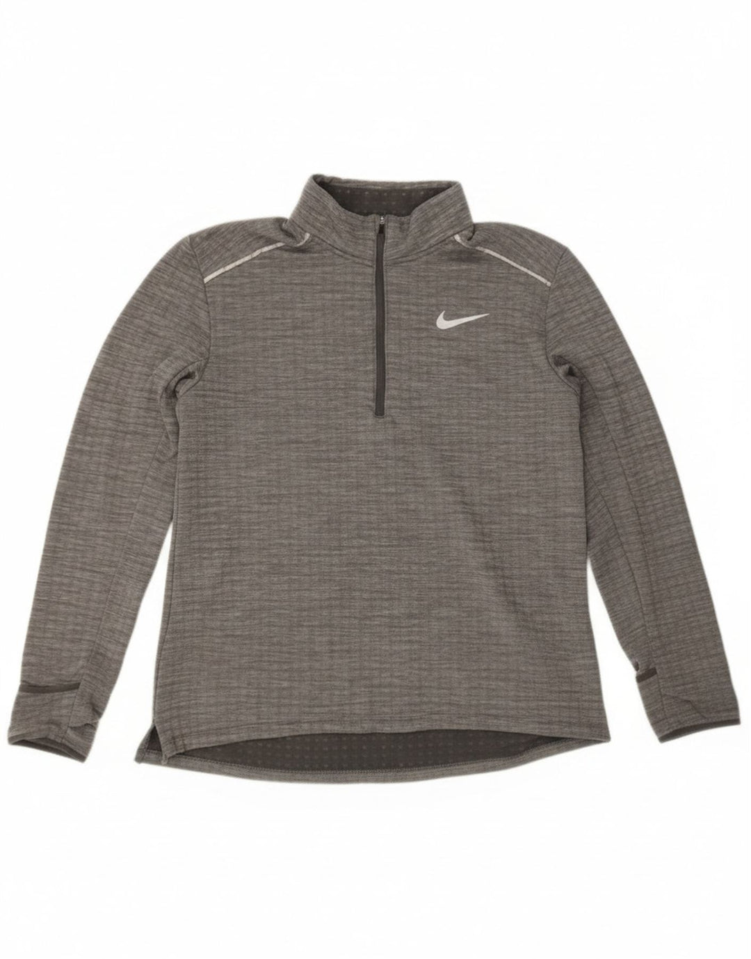 Męski dres Nike z zamkiem błyskawicznym, duży, szary, nakrapiany poliester