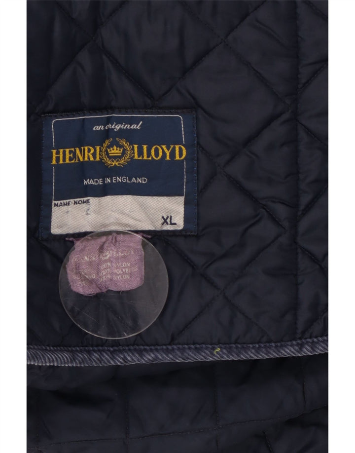Męska pikowana kurtka Henri Lloyd UK 42 XL, granatowa, nylonowa