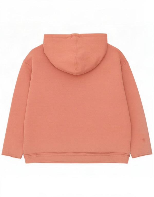 Damska bluza z kapturem Adidas Graphic Oversized UK 14, duża, różowa bawełna