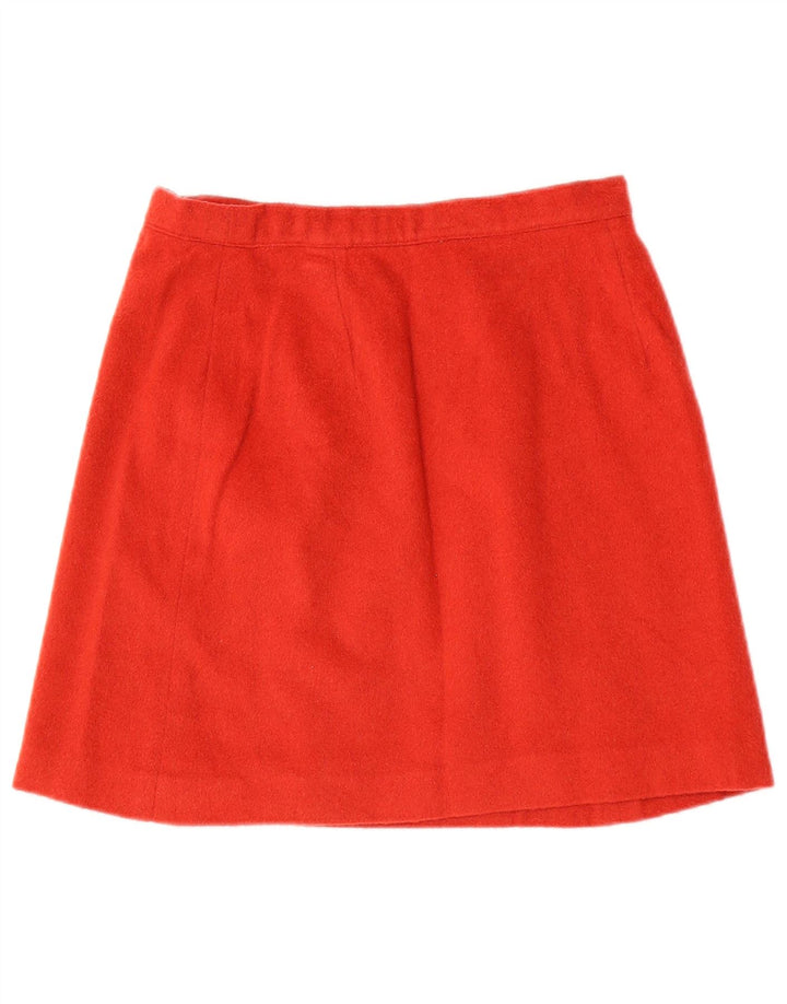 Vintage damska mini spódniczka kopertowa W26 mała bordowa