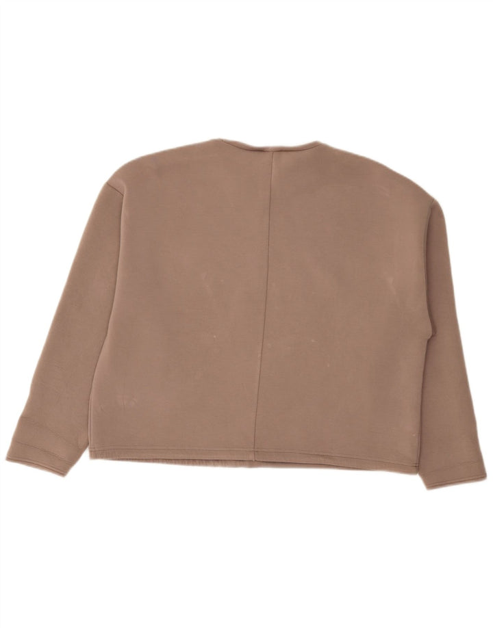 Damski sweter Zara UK 16, duży, brązowy, wiskoza