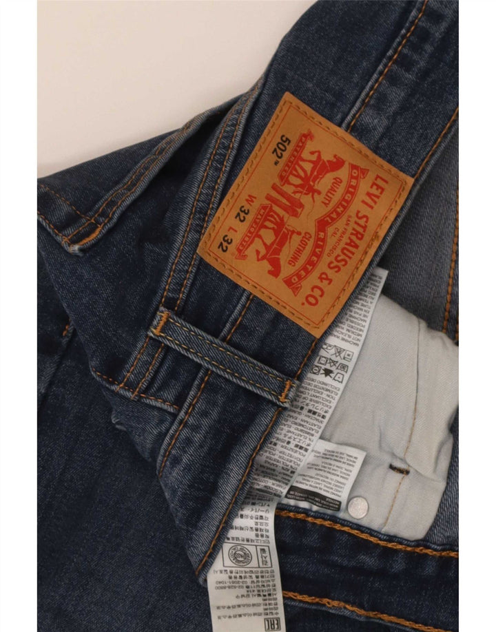 Męskie jeansy Levi's 502 Tapered W32 L32 Niebieskie bawełniane