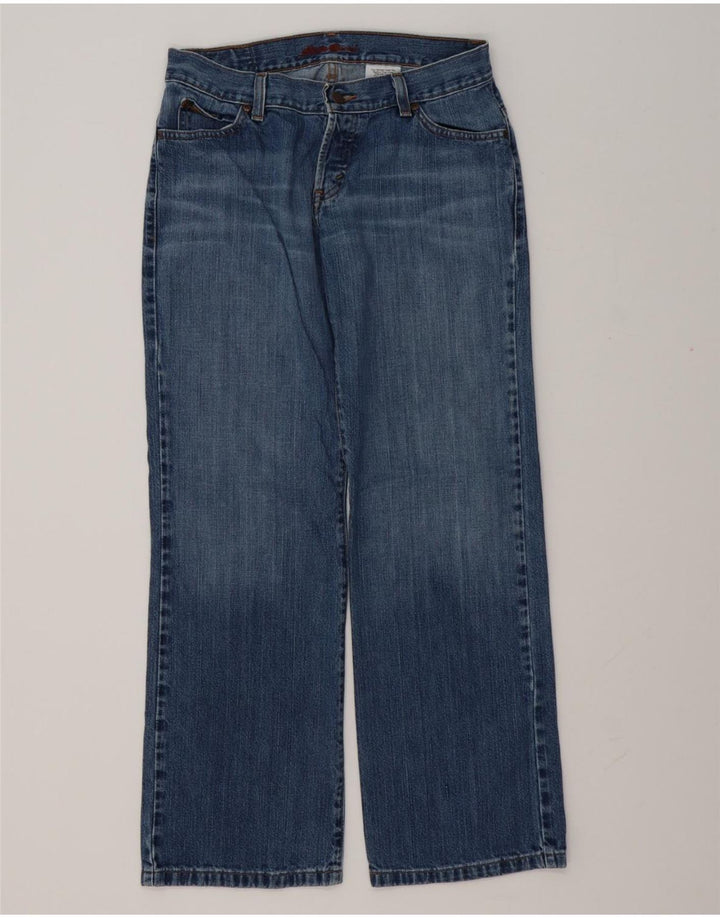 Damskie proste dżinsy EDDIE BAUER W28 L29 Niebieskie