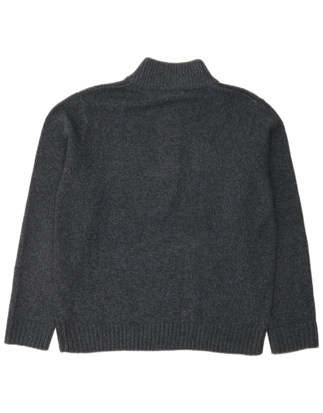 Marks & Spencer Męski sweter zapinany na guziki, duży, granatowy, nakrapiany