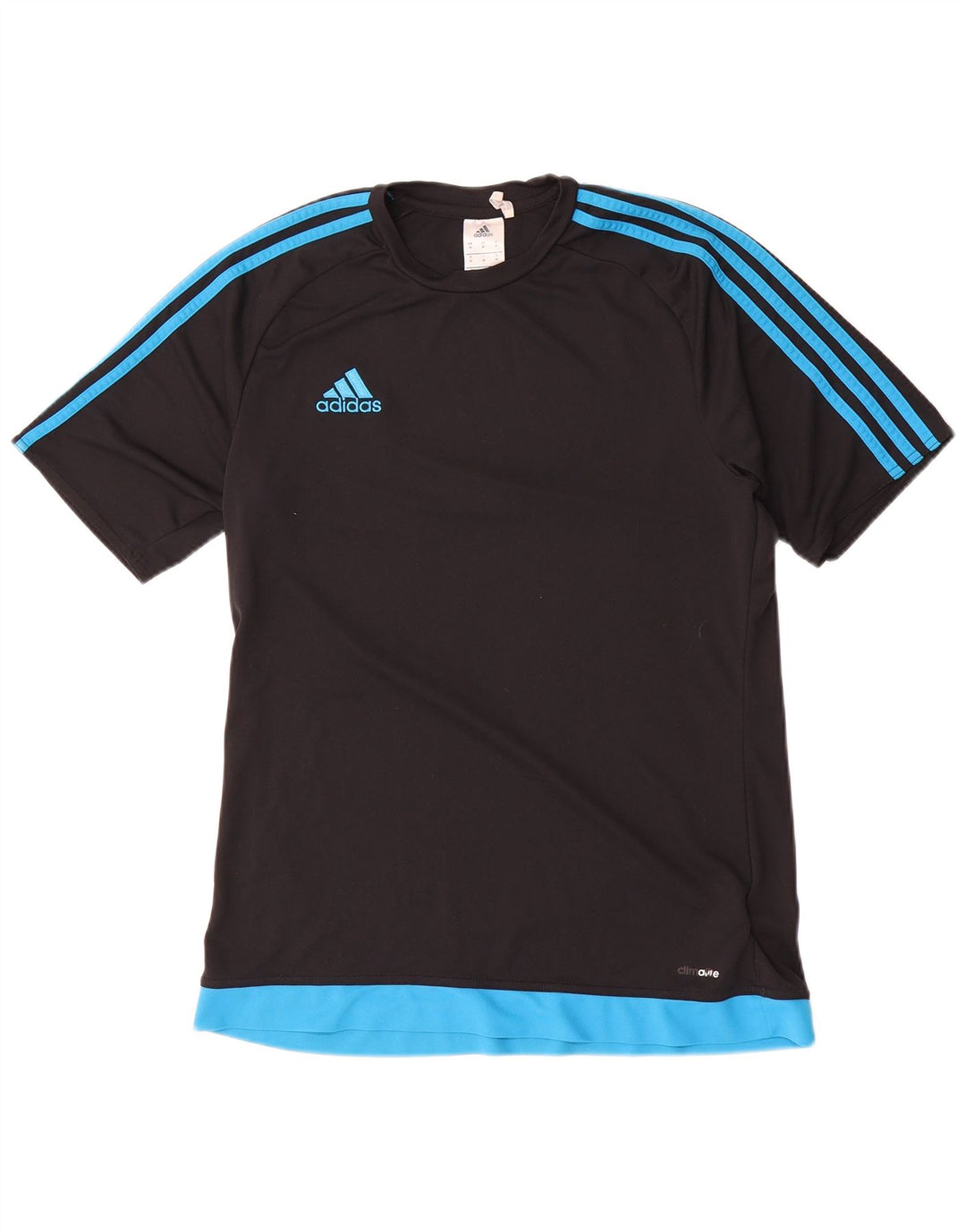 Męska koszulka Adidas Climalite Top, średni czarny poliester z blokami kolorów