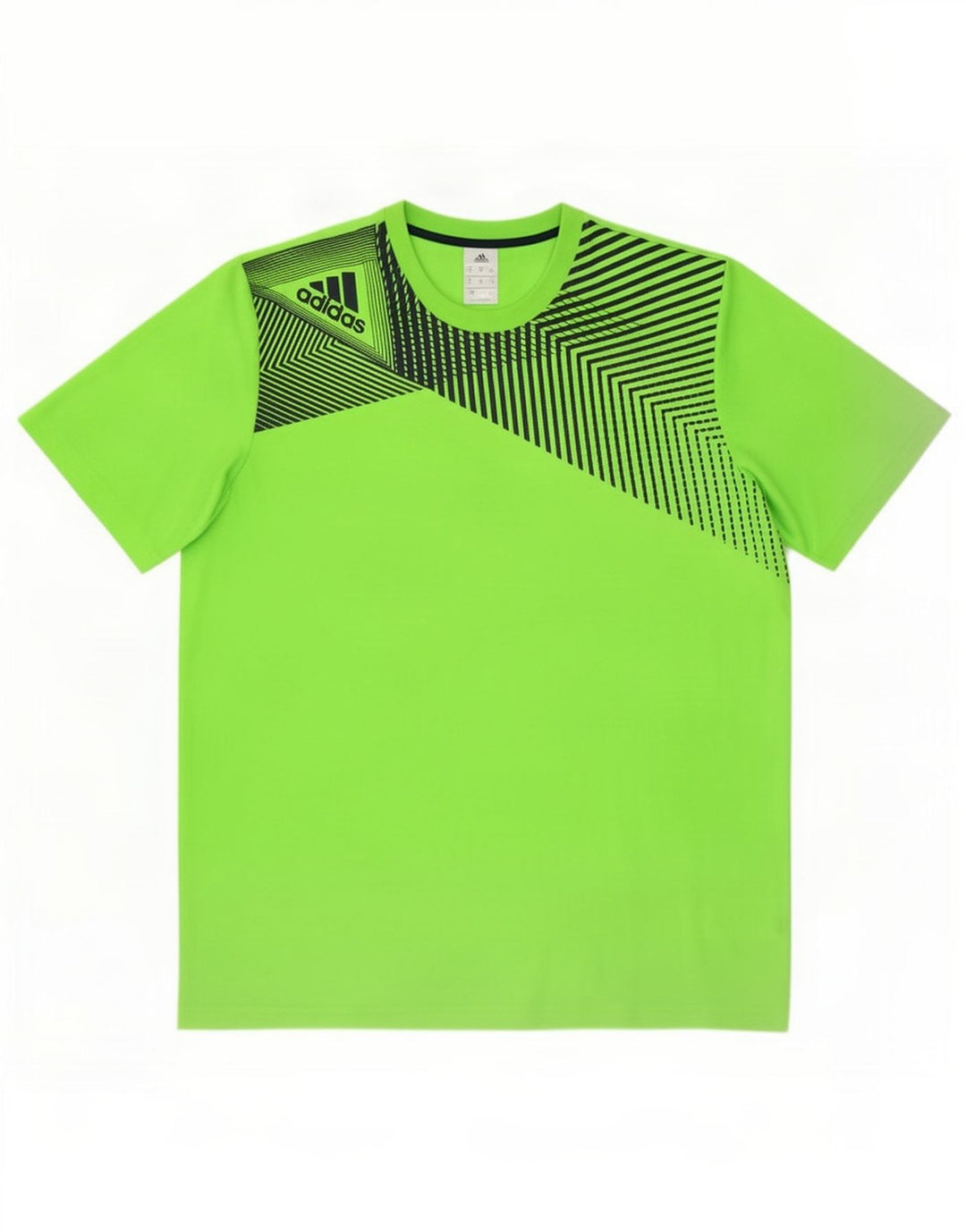 Adidas Męska koszulka Top XL Zielony geometryczny poliester