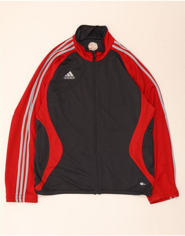 Adidas Męska kurtka dresowa Climacool UK 42/44, duża czarna, z blokiem kolorów