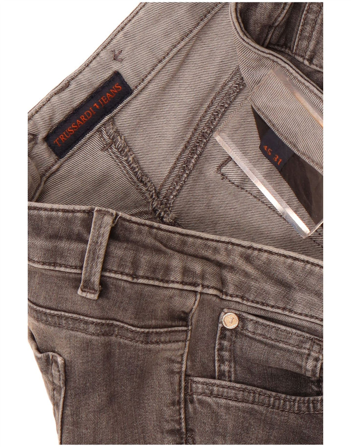 Męskie jeansy slim fit Trussardi W31 L27 szare